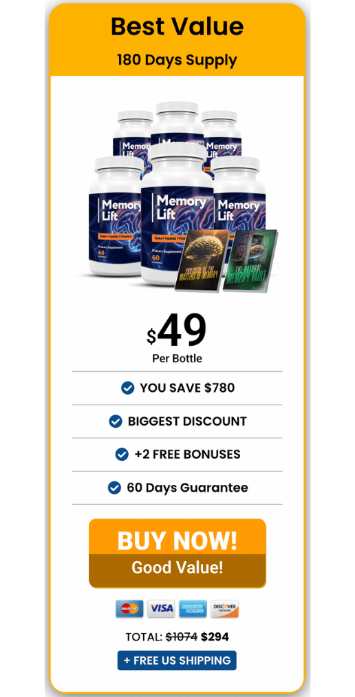MemoMaster buy now 6 bottles